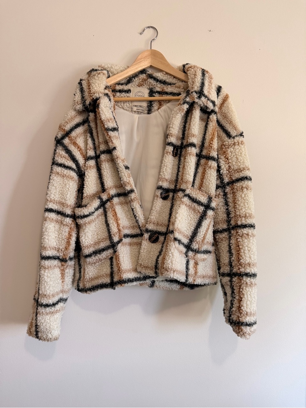 STOOSH Faux Teddy jacket